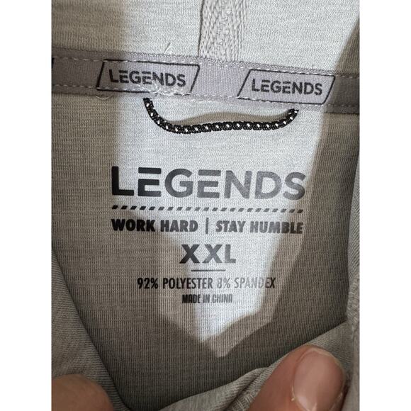 LEGENDS Bucknell Champion Football Bison Hoodie Mens XXL Gray Pullover USA - Picture 4 of 7